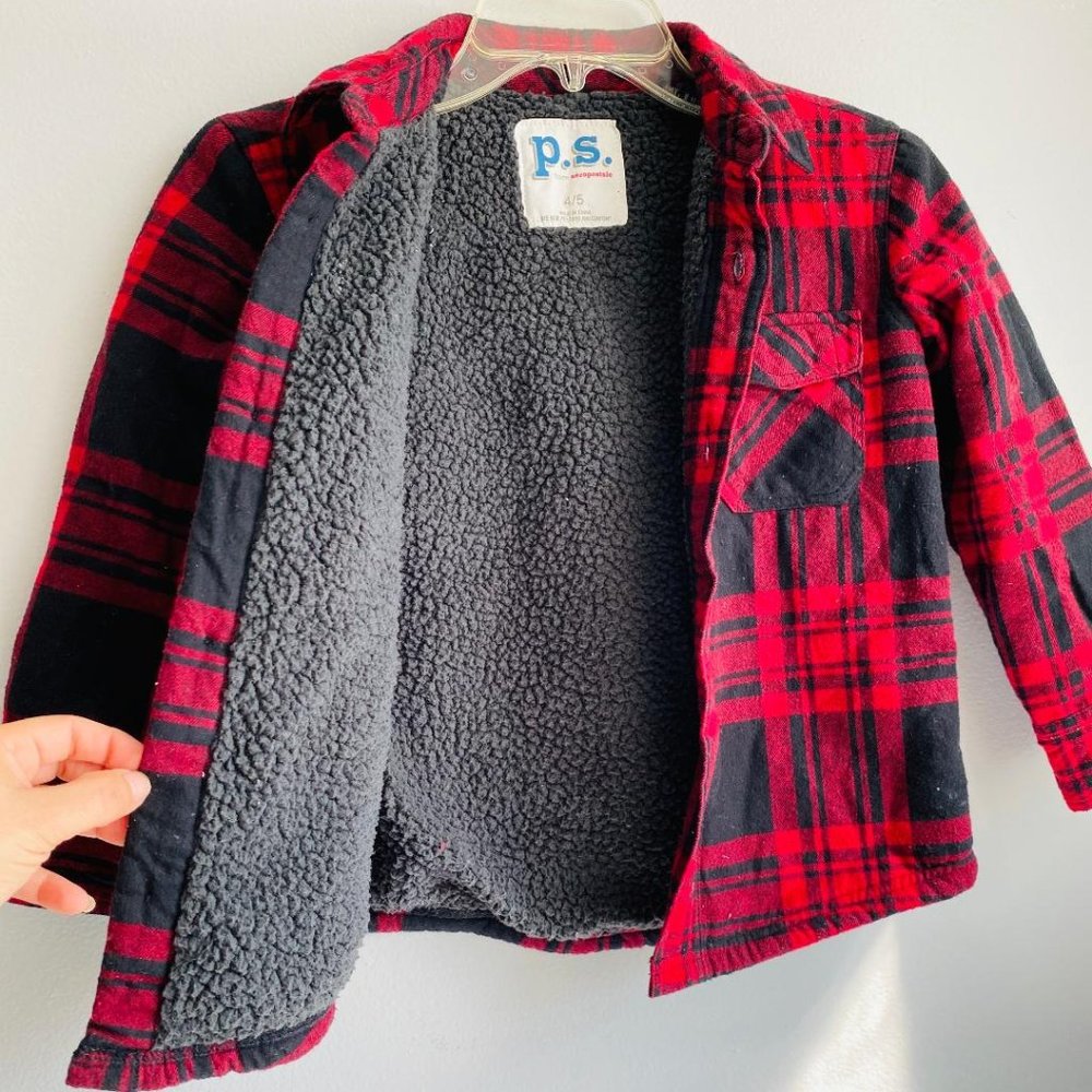 FLEECE PLAID JACKET (USED)